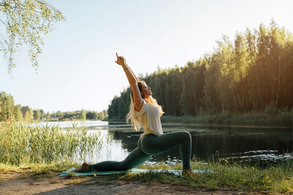 Fitness, Vitalität, Yoga in der Natur